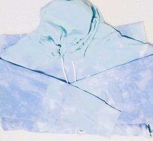 PINK blue tye-dye pull-over